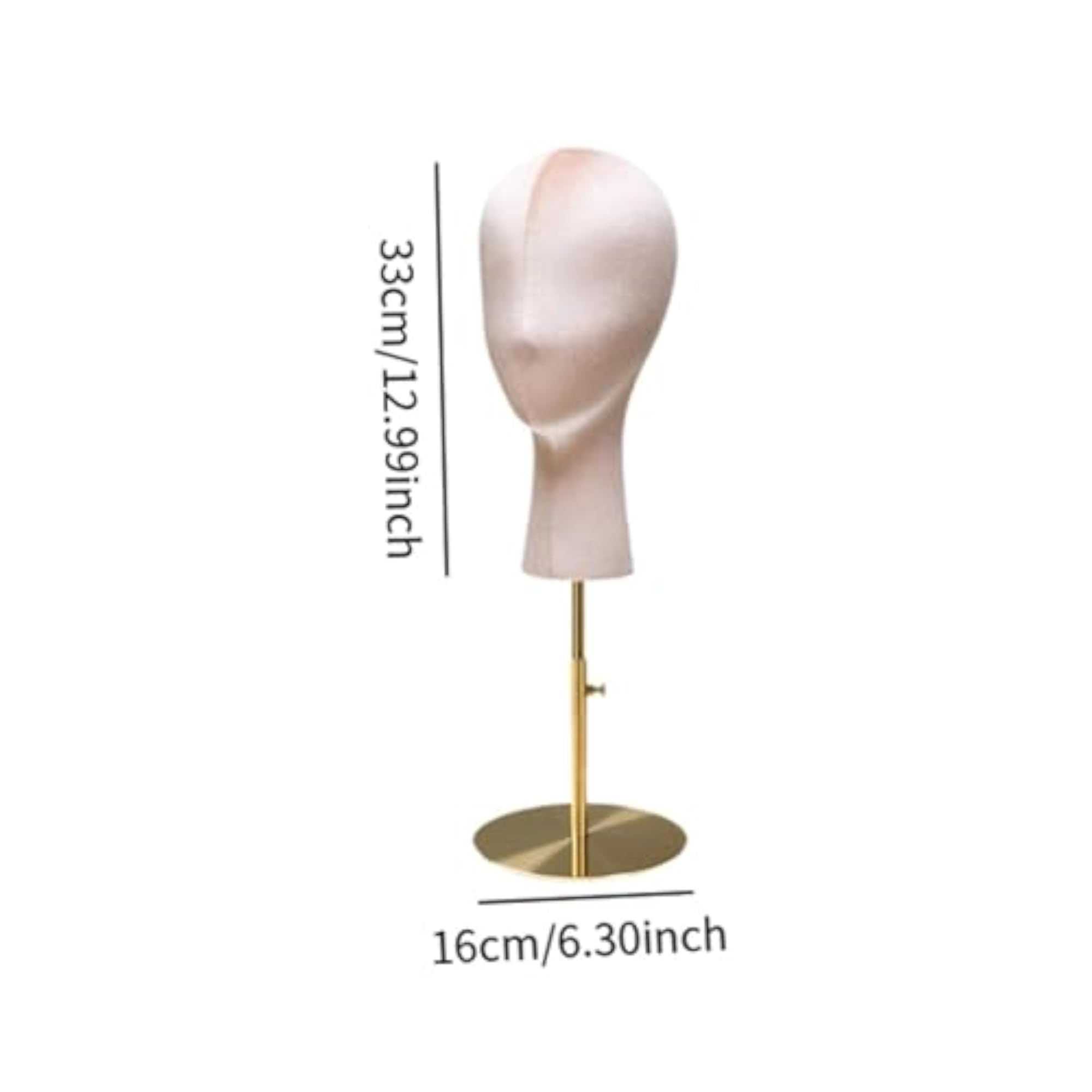 Pink Mannequin Head Hat Rack for Jewelry & Wig Display