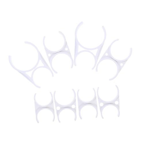 MAGICLULU - MAGICLULU 8 Stück Wasserreinigungssystem Clip Zubehör Für Filtersysteme Verschlussklemme Für Wasserreiniger Wasserklammern Pe-rohrschellen Teil Des Wasserreinigers Systemclip Weiß Pp