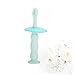Ipetboom Silicone Toothbrush Green Teething Brush for Soft Bristles for Gentle Cleaning Design to Prevent and Pricking