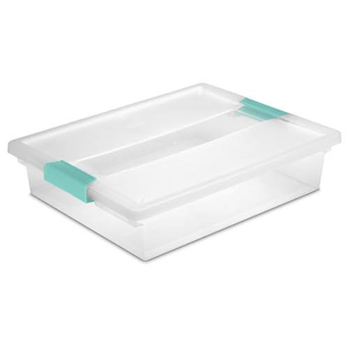 Image of Sterilite 18-Pack Clip Box, Clear Storage for Crafts, Supplies and Office Items, Large