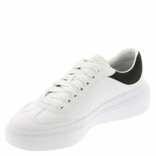 Skechers Cordova Classic Best Behavior pour Femme, Duraleather Blanc Garniture Noire, 37 EU