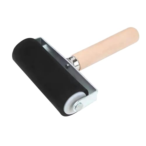 KHASCBNF Gummi Abstreiferwalze Professionelle Gummiwalze Brayer Tintenmalerei Druckwalze Kunsthandwerksprojekte Tintenstempelwerkzeug Farbroller