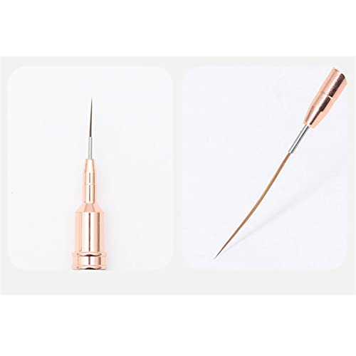 caneta de unha,mewmewcat 3 Pçs Conjunto de Pincéis de Unhas e Canetas Pincel Delineador de Unhas Pin
