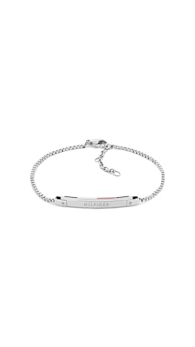 Tommy Hilfiger Jewelry Gliederarmband für Damen aus Edelstahl mit der Ikonischen Flagge - 2780952