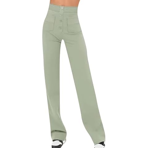Pantalons YMING Femmes Vert Pois Cover