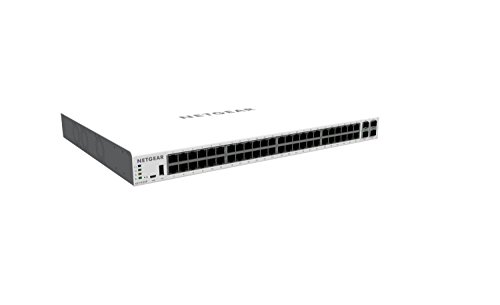 NETGEAR スイッチングハブ ギガ 48ポート 10Gアップリンク PoE+(505W) L2管理 日本語対応 アプリ&クラウド スイッチ GC752XP-100AJS
