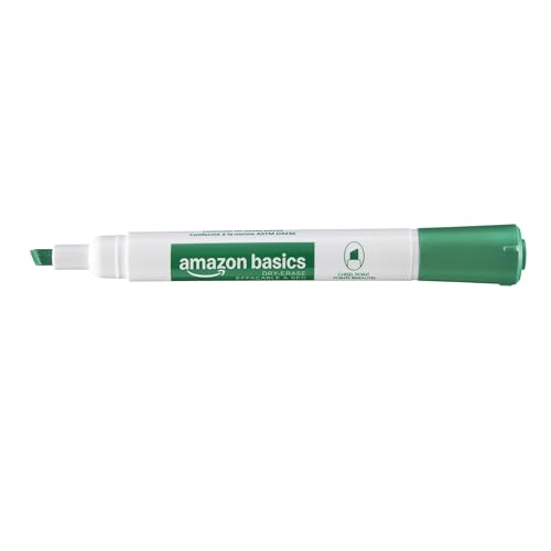 Image of Amazon Basics Low-Odor Dry Erase Whiteboard Markers, Chisel Tip, Quick-Dry, 4 Assorted Colors, 36-Pack