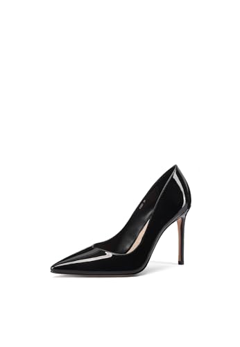 QUEEN HELENA Décolleté con Tacco a Spillo Scarpe Eleganti a Punta Chiusa Donna K3481 (Nero, Sistema Taglie Calzature EU, Adulto, Donna, Numero, Media, 37)