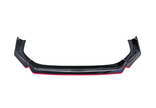 Kit de lèvre d'aileron de pare-chocs avant noir et rouge pour Civic Type 2022