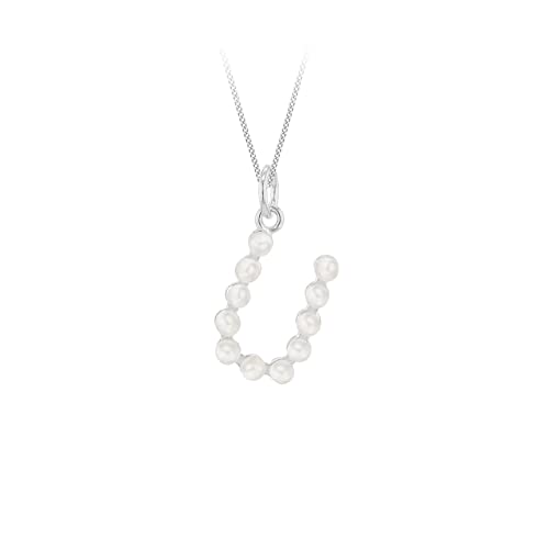 Collier Initial U en Perles et Argent Parfait pour Sublimer Vos Tenues de Bureau