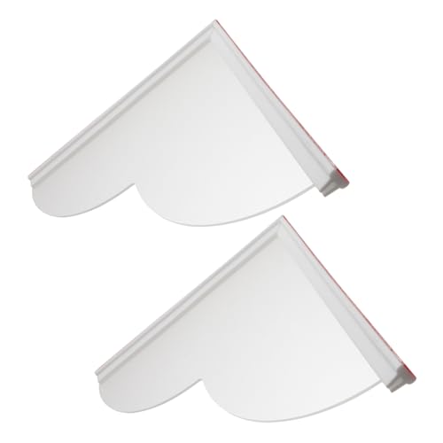 ABOOFAN Bathtub 2 Pieces Shower Water Barrier Corner Shower Baffle Anti-Splash Protector for Clean Bathroom