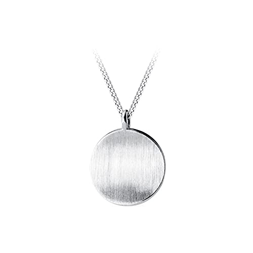 Collier fin géométrique femme, le pendentif rond concave qui ne quitte plus votre cou