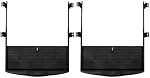 jojofuny 2 Sets Sliding Keyboard Tray Under Desk with Quiet Abs Slides, Space Saving Pull Out Platform