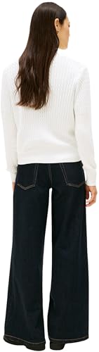 Tommy Hilfiger Damen Strickjacke Cardigan Zopfmuster, Weiß (Ecru), M 2