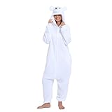LBJR Erwachsene Cosplay Schlafanzug Tierkostüme Jumpsuit Onesie Nachtwäsche Overall Fasching Karneval Halloween Pyjama