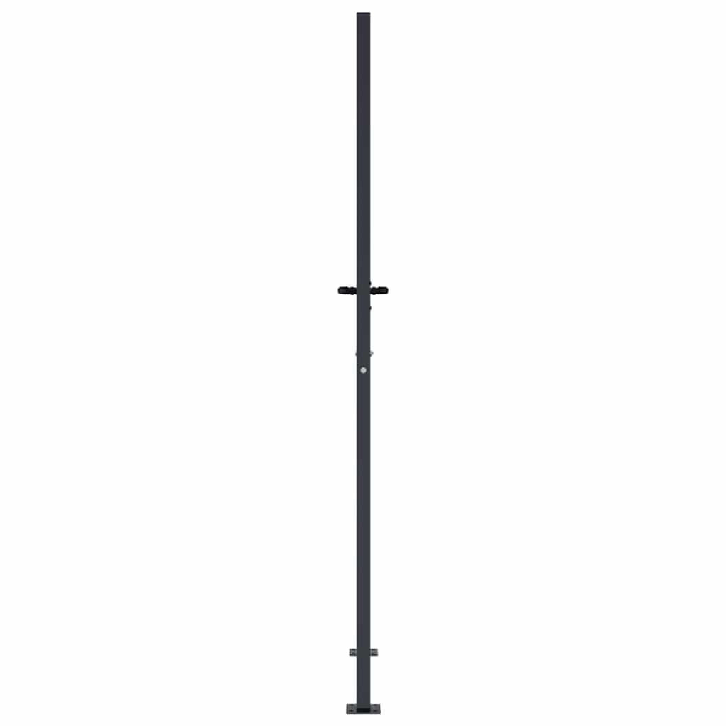 vidaXL Gartentor, Gartentür mit Bambus-Design, Abschließbar Hoftor Eingangstor für Garten Terrasse, Tor Zauntor Gartenpforte, Anthrazit 100x175 cm Stahl
