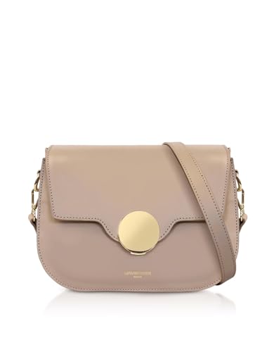 San Pedro Leather Shoulder Bag, 9.8 x 7.5 x 3.1 inches, Goldtone Hardware