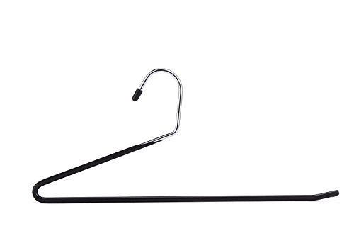Jeronic Pant Hangers, 20 Pack Steel, Black, 20 Count #TOP1