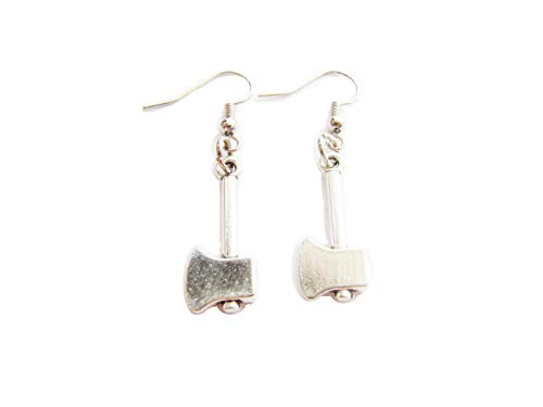 Miniature Axe Earrings, Hatchet Earrings, Carpenter Tools, Quirky Earrings, Funny Jewelry, Gift For