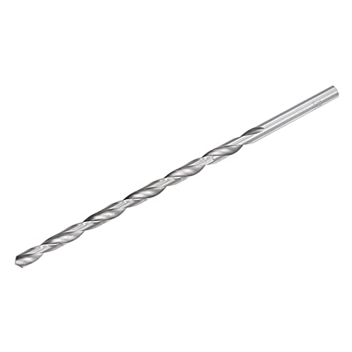 Image of sourcing map 7.5mm Twist Drill Bits, High-Speed Steel Straight Shank Extra Long Drill Bit 200mm Length for Wood Plastic Aluminum