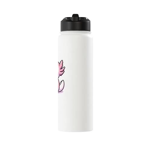 Axolotl Bubble Tea Boba Tea & Cute Anime Kawaii, filles et femmes Stainless Steel Insulated Water Bottle – vue 2