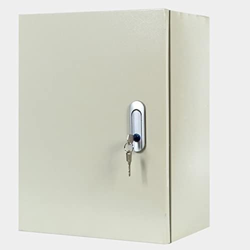 HCZKIUJY Waterproof Junction Box, Steel Enclosure Hinged Cover With Lock & Mounting Plate, Outdoor And Indoor Usage Project Box （400x150x500MM）