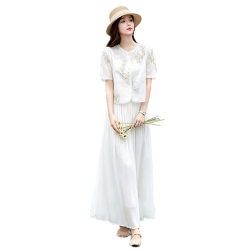 Ensemble patchwork brodé et imprimé chinois haut de gamme femme - 6