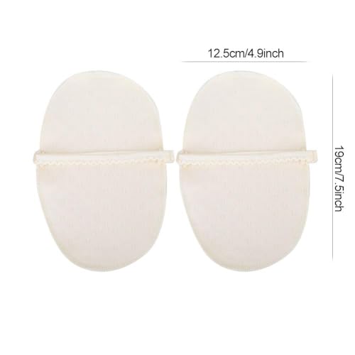 Achsel-Schweißpads Wiederverwendbare, waschbare Achsel-Schweißschutzabdeckung aus Baumwolle Schweißabsorbierendes Achselpad mit verstellbarem Riemen