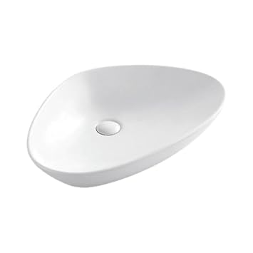 PARRYWARE TRIVENI Series Table Top WASH BASIN (White) | 590x390x130mm, Speciality | Ceramic Basin/Sink for Bathroom, Living Room | Table/Counter Top | C891E46