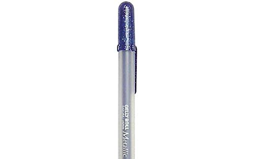 Bolígrafo gel metálico negro punta 1.0 mm
