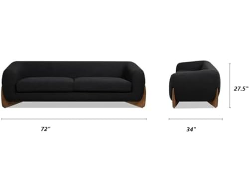 Image of Luxury Sofa Set Luxury Chesterfield Sofa in for Home Living Room & Office (Three Seater Black)