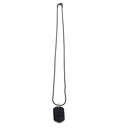 Joia de cremação POPETPOP para animais de estimação de cães, joia de cinza memorial com estampa de p