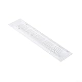 Griglia d'aria rettangolare 20 x 5 cm con viti (50 x 200 mm)