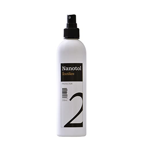 Nano-Imprägnierspray mit Lotuseffekt für Leder, Wildleder, Stoff - Nanotol Textilien Protector - Pflegespray für Kleidung, Schuhe und Outdoor Textilien aller Art …