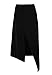 IVYREVEL High Slit Skirt Falda, Negro (Black 001), 40 (Talla del Fabricante:...