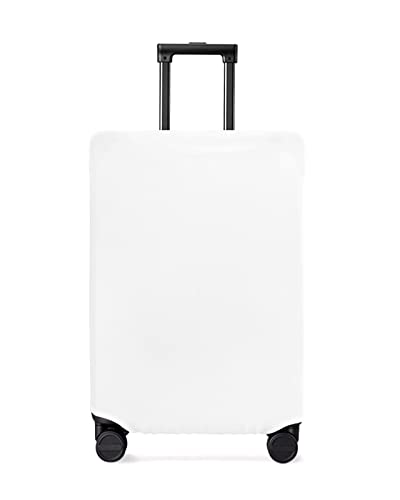 White Travel Luggage Cover, Anti-scratch Elastic Luggage Covers For Suitcase Protector, Washable Baggage Covers Fit 19-21 Inch Carry on Luggage