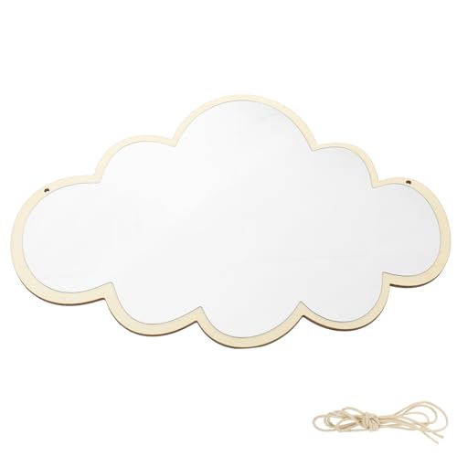 Miroir en bois irrégulier funky pour entrée élégante et salle de bain