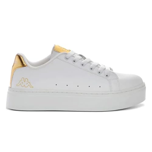 Kappa Femme Logo Isabel, White Yellow Gold, 39 EU