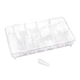 OCIBEL - 200 capsule Full Tips Gel Long Coffin Trasparente (scatola) per manicure, unghie finte e nail art immagine