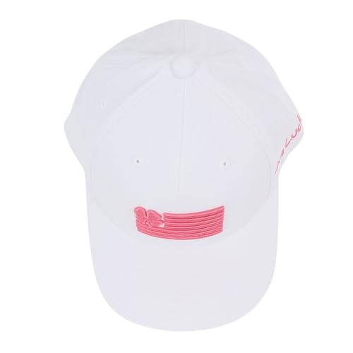 Image of Black Clover Clover Nation 21 White Hat with Desert Rose Clover Flag Snapback Adjustable