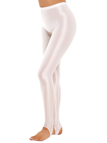 Moily Women's Glossy Compression Leggings Yoga Ultra Soft Stirrup Tights Hollow Out Sexy Stockings2