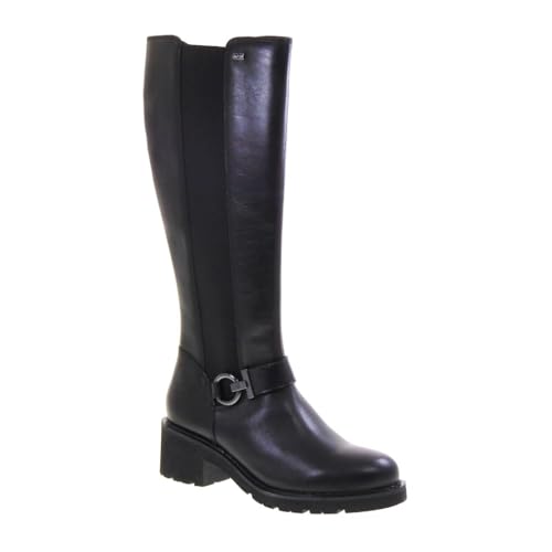 Bottes casual femmes en cuir de qualité supérieure Valleverde au genou
