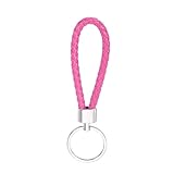 Photo Gallery yokive 1 pacchetto portachiavi in pelle intrecciata, cinturino portachiavi in corda intrecciata con anello, ideale per chiavi auto borsa borsetta (rosa rosso, 12-cm) Photo Gallery yokive 1 pacchetto portachiavi in pelle intrecciata, cinturino portachiavi in corda intrecciata con anello, ideale per chiavi auto borsa borsetta (rosa rosso, 12-cm)