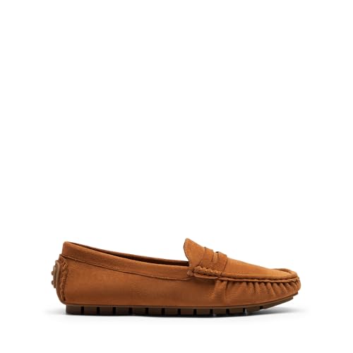 DREAM PAIRS DREAM PAIRS Women's Loafers Penny Loafer Slip on Casual Dressy Comfortable Business Work Office Moccasins Driving Loafer Shoes,Size 7,Brown,SDLS2313W