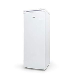 Commercial Cool Upright Freezer, Stand Up Freezer 6 Cu Ft with Reversible Door, White