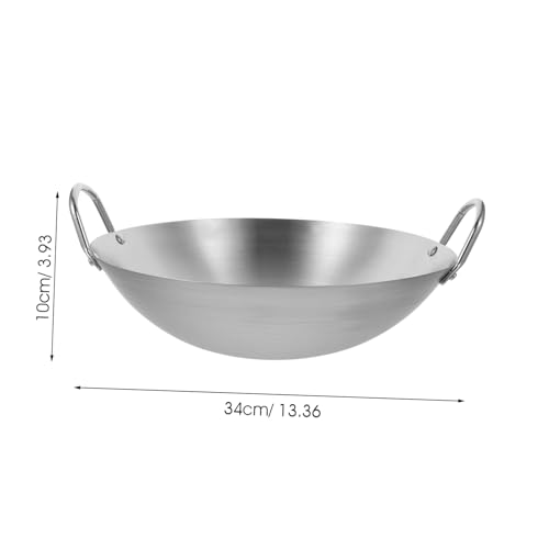 Wok de Acero Inoxidable BESTYASH Resistente para Cocina miniatura 2