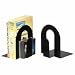 Officemate International Corp OIC93142 H.Duty Bookends-Steel Construction-Non-Slip Base-10in -Black