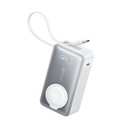 Anker MagGo Power Bank Magsafe per Apple Watch, Portatile e