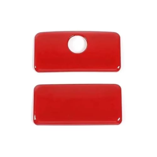 Coche Accesorios Interiores Para Chevrolet Para Silverado 2014-2018 Pegatinas Decorativas Para Interruptor De Caja De Almacenamiento De Copiloto De Coche(Red)