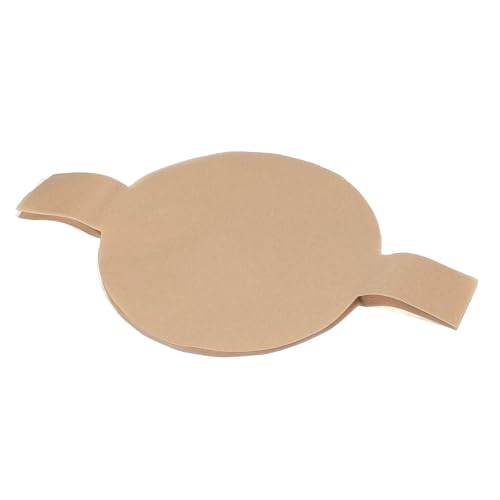 uxcell 10 Inch Round Parchment Paper, Non Stick Circle Baking Sheets Paper Precut Liners with Lift Tabs for Air Fryer Cake Baking Cake Pan (Wood Color, Pack of 100)